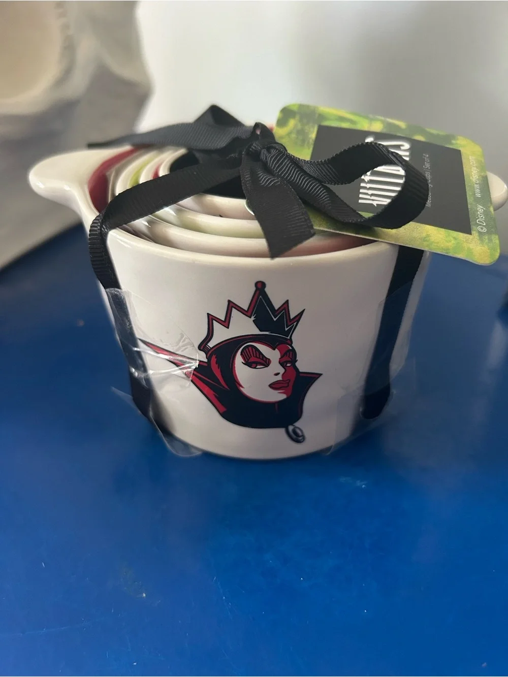 Rae Dunn Disney Villains Evil Queen Maleficent Queen of Hearts Measuring Cups